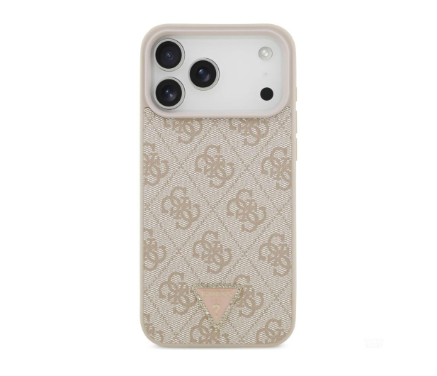 GUESS Leather 4G Triangle Strass MagSafe do iPhone 17 Pro Max - 1365564 - zdjęcie 2